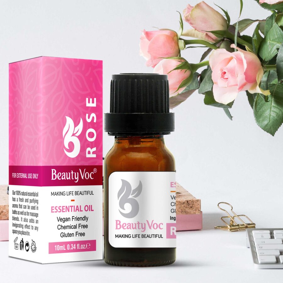 Rose Oil 10 ml - Undiluted | For Skin, Hair & Aromatherapy