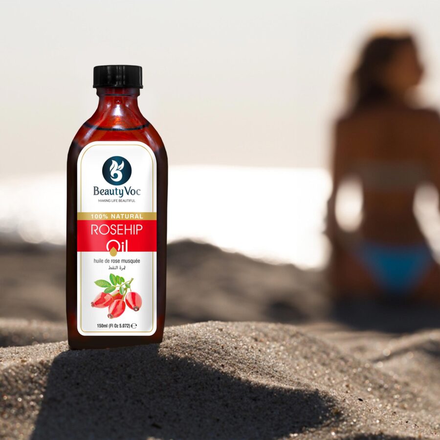 Pure Rosehip Oil 150 ml - Undiluted 100% | For Skin & Hair | Skin Glow, Reduce Scars & Fine Lines, Repairs Damaged Hair Anti-Aging Benefits