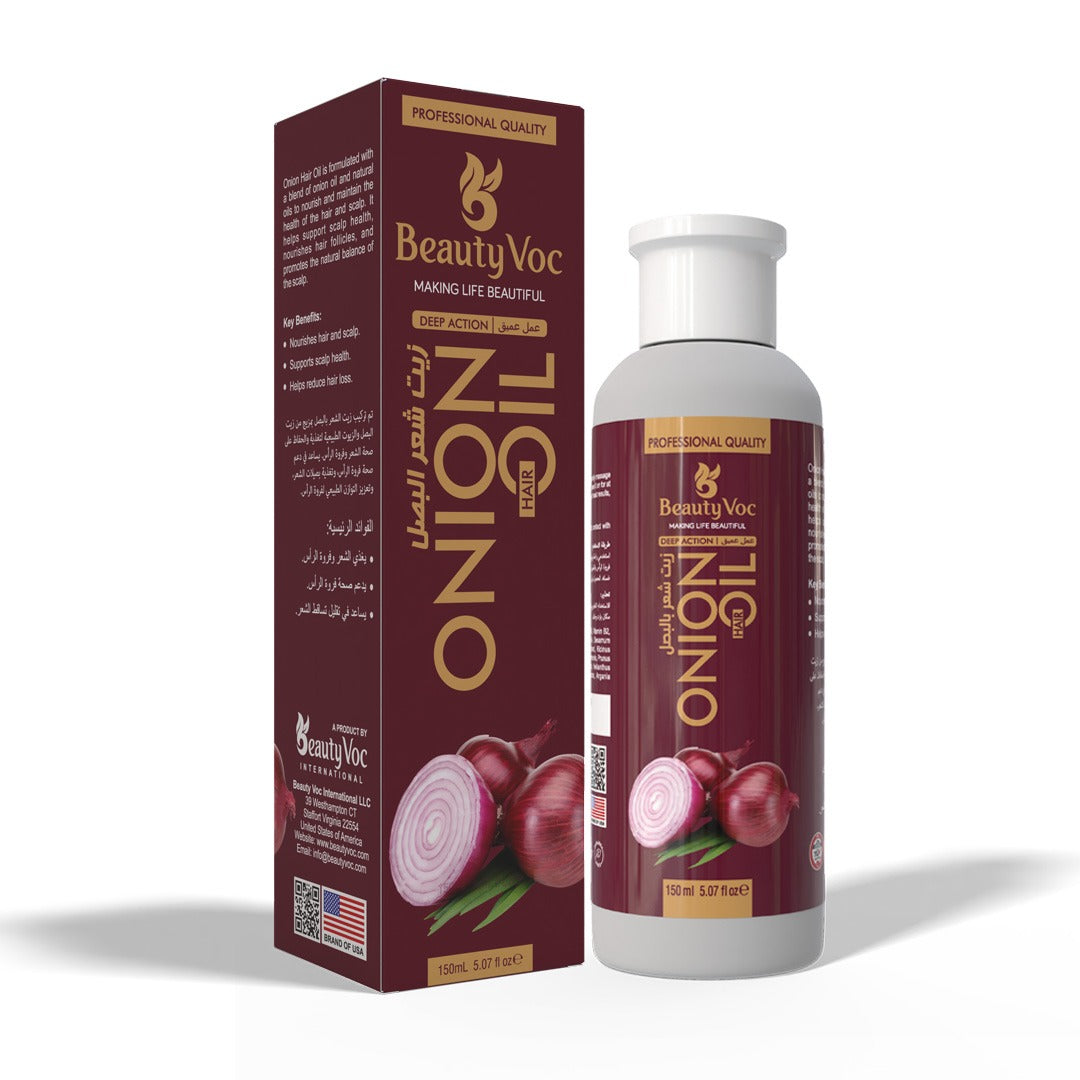 Premium Onion Hair Oil 150 ml | For Hair Growth | Anti Hair Fall | Increase Hair Volume | Heal Damaged Hair