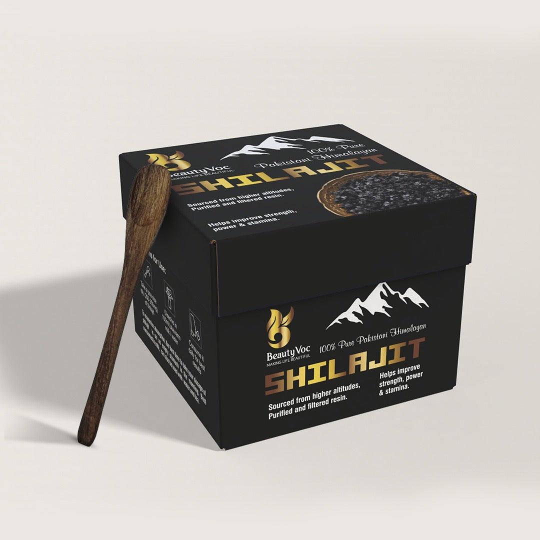 Beautyvoc Shilajit 30g – Pure Himalayan Resin with 73% Fulvic Acid | Boost Energy | Stamina & Wellness