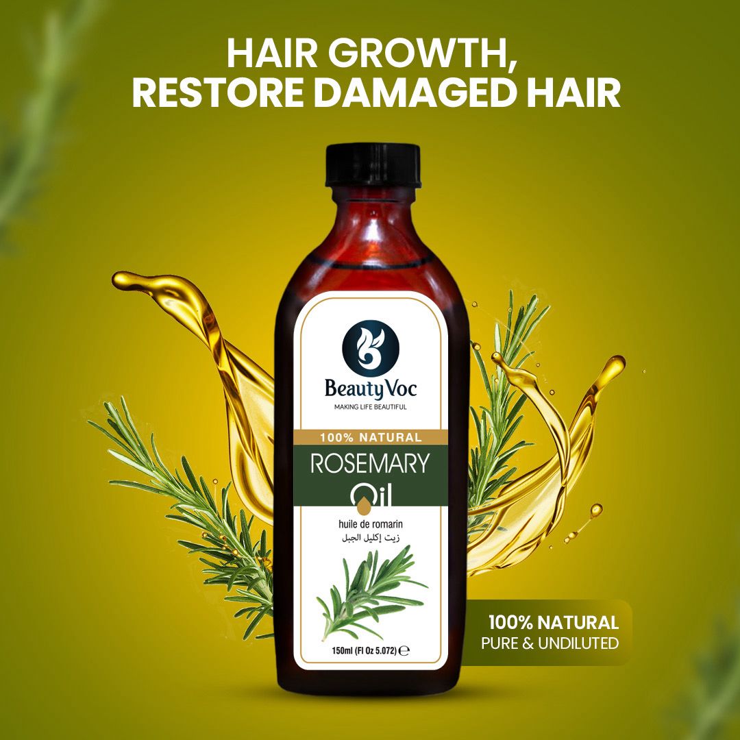 Rosemary Oil 150 ml - Pure & Undiluted | For Hair, Skin & Aromatherapy