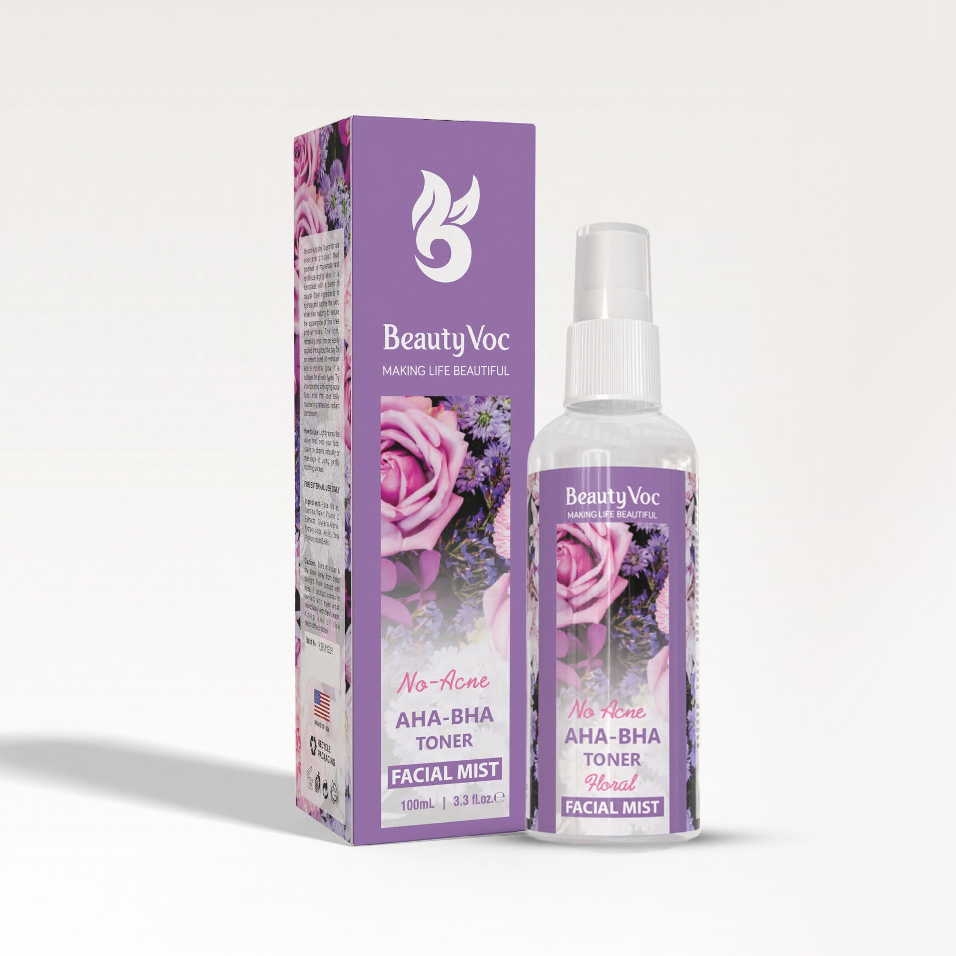 Anti Acne Bundle | Benzoyl Peroxide Facewash 100ml | Salicylic Acid Serum 2% 30ml+ AHA BHA Acne Toner 100ml + Anti Acne Soap