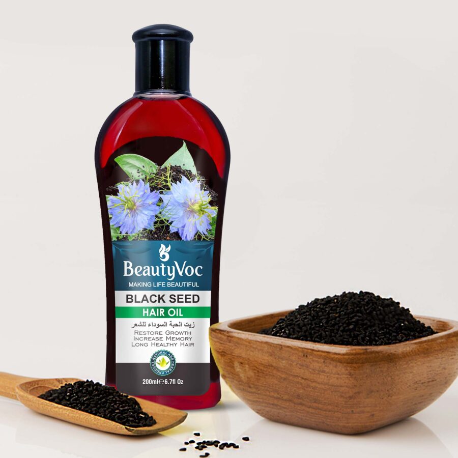 Black seed Hair Oil 200 ml | Hair Growth Oil | Anti Hair Fall & Scalp Nourishment | Blackseed best Strengthens Roots & Thinning Hair