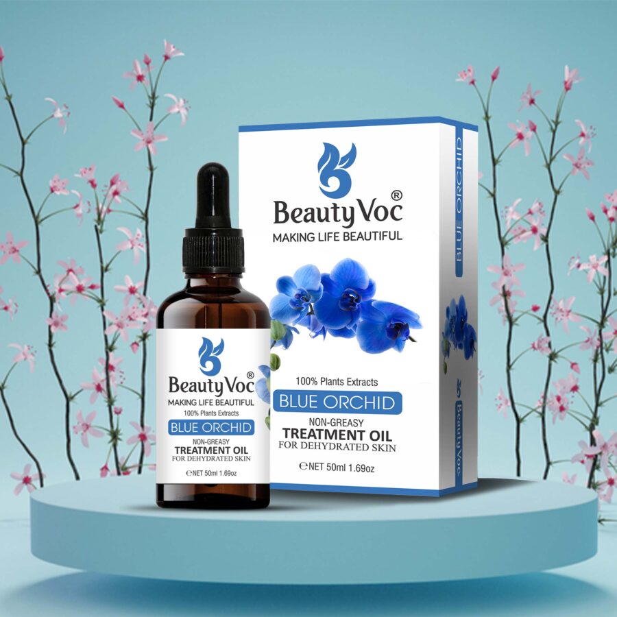 Blue Orchid Treatment Oil 50 ml Pure 100% | Non-Greasy | Cold-Pressed Oil for Dehydrated Skin, Radiance Boost & Moisture Lock