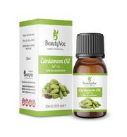 BeautyVoc Cardamom Oil 30ml | 100% Pure Cold Pressed | Antioxidant & Antimicrobial Oil | Supports Digestion & Relieves Bloating | Clear Skin | Supports Scalp Health | Stress Relief