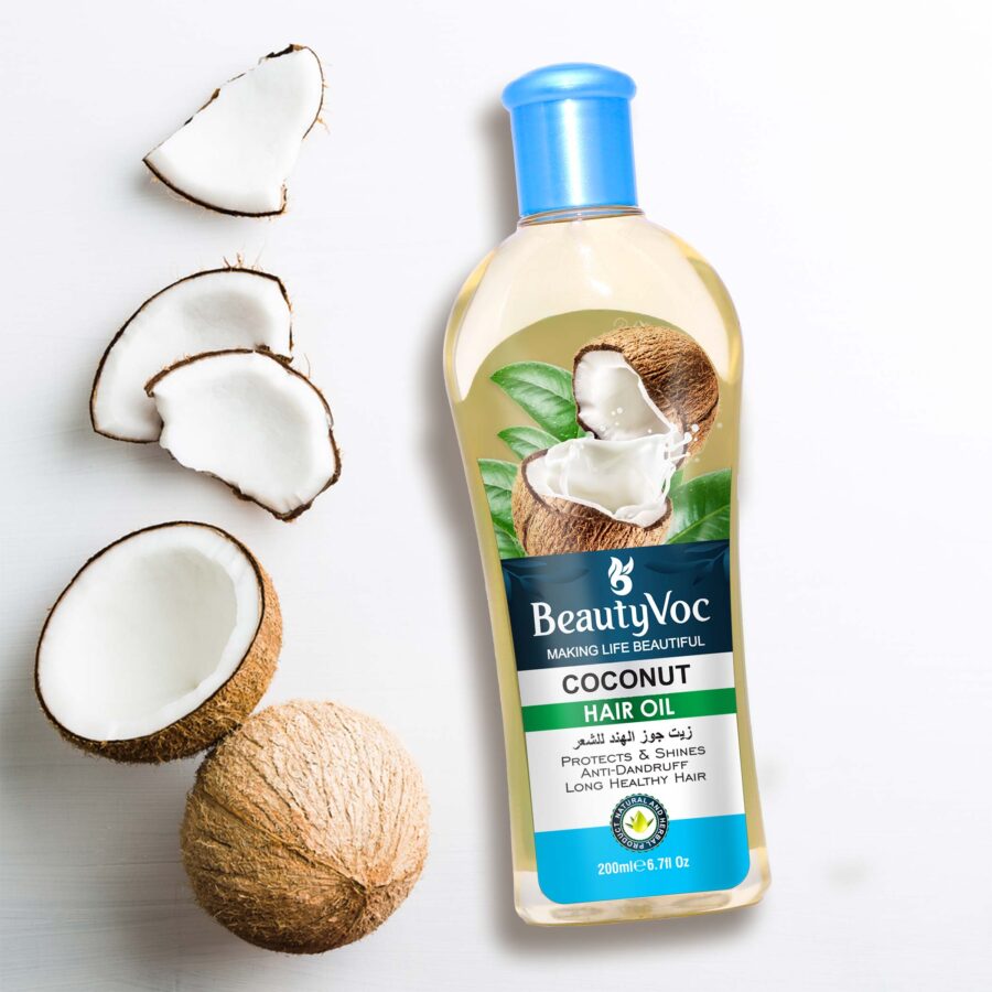 Coconut Hair Oil 200 ml | Deep Nourishment, Hair Growth & Shine | Controls Hair Fall & Repairs Dry, Damaged Hair