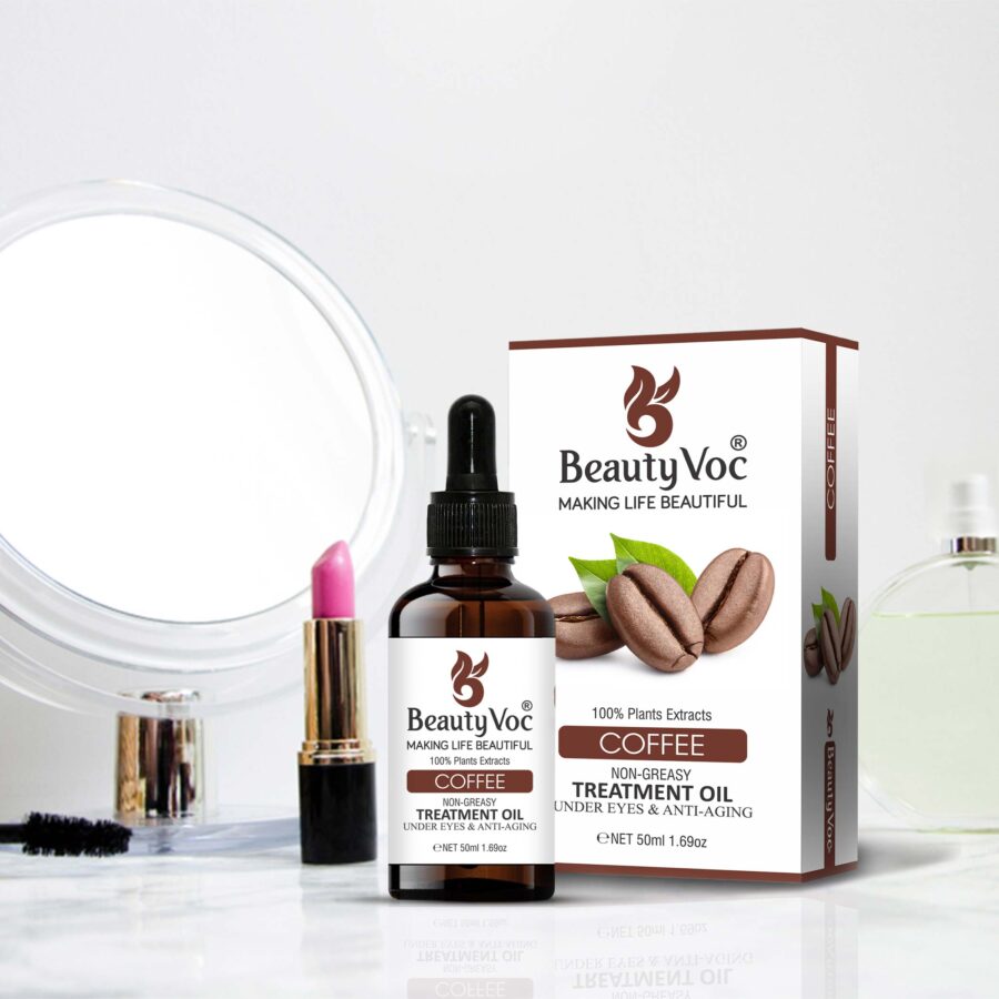 Coffee Treatment Oil 50 ml Pure 100% | Non-Greasy | Cold-Pressed Oil for Hair Growth, Dark Circle Reduction & Skin Revitalization