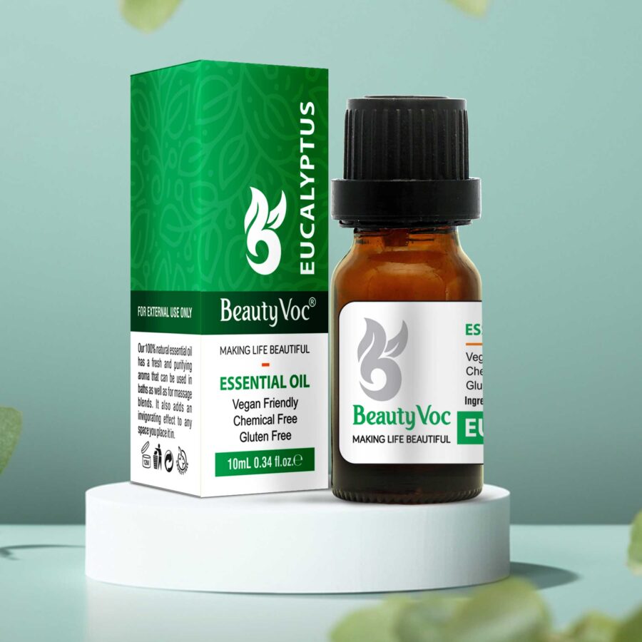 Pure Eucalyptus Oil 10 ml | Undiluted Essential Oil for Hair, Skin & Aromatherapy