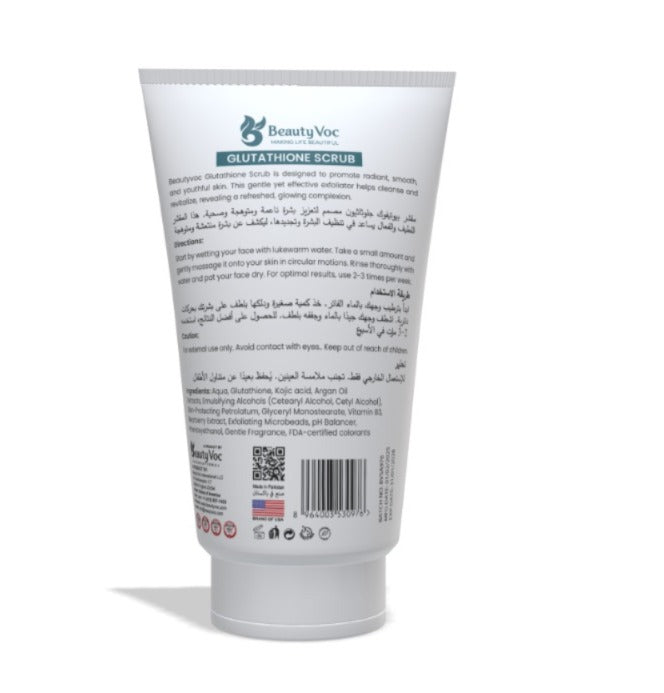 Glutathione Scrub 150 ml | Exfoliating & Skin Brightening Formula
