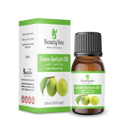 BeautyVoc Green Apricot Oil 30ml | 100% Pure Cold Pressed Oil | Supports Digestion and Metabolism | Brightens Complexion, Strengthen Hair| Anti Aging, Hydrating & Lightweight