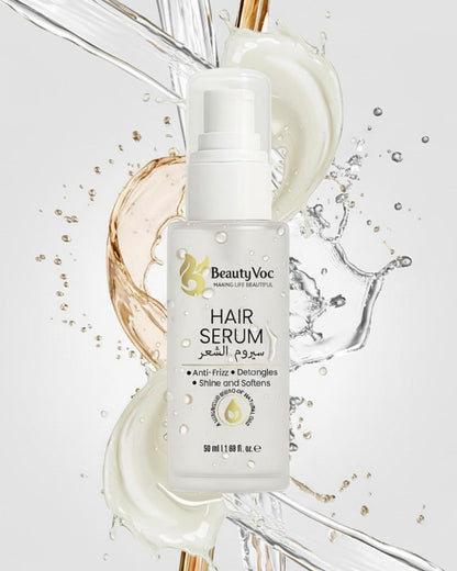 Hair Serum 50ml | Anti Frizz | Heat Protect Hair Serum | Detangles, Adds Shine & Softness | Promotes Hair Growth | Non-Greasy