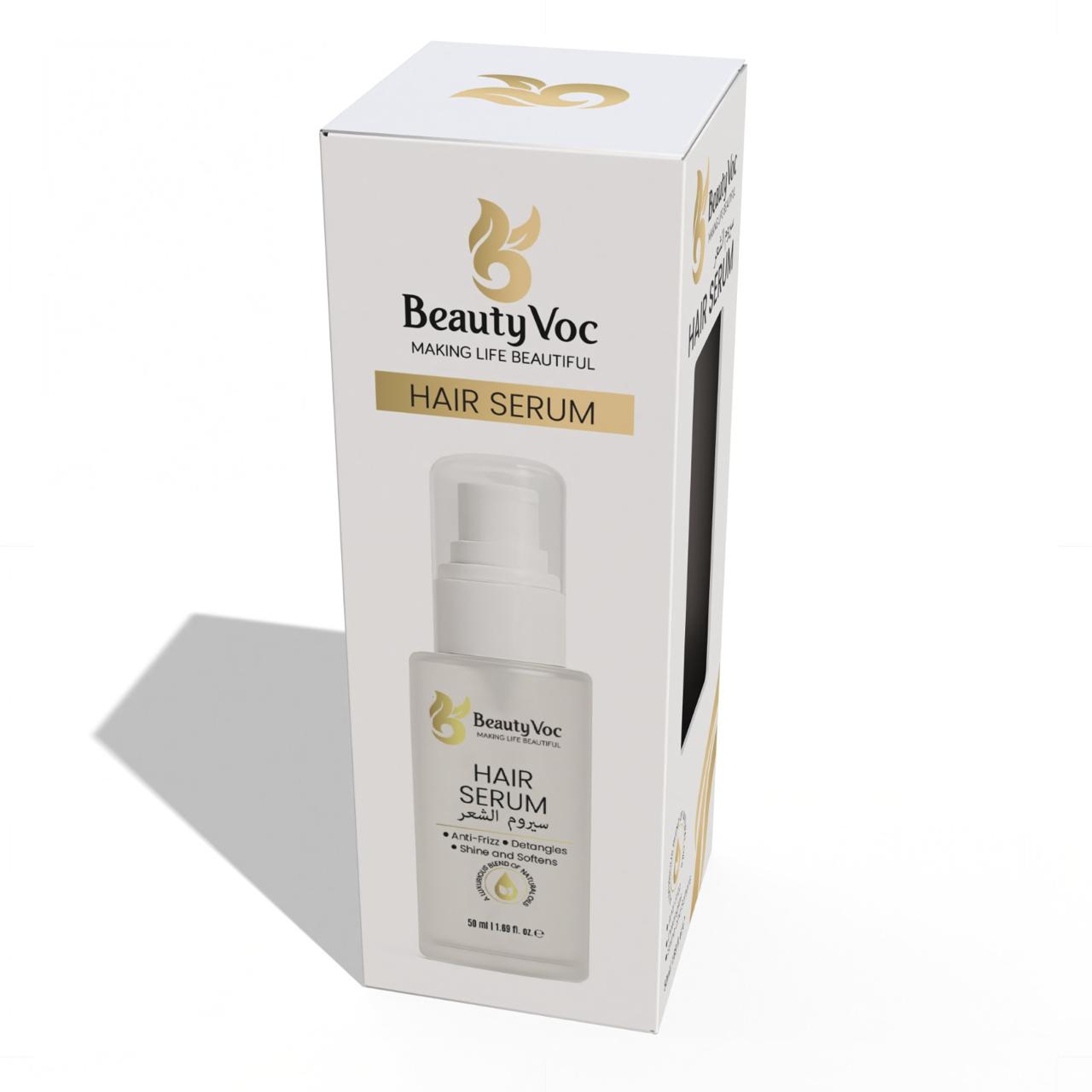 Hair Serum 50ml | Anti Frizz | Heat Protect Hair Serum | Detangles, Adds Shine & Softness | Promotes Hair Growth | Non-Greasy