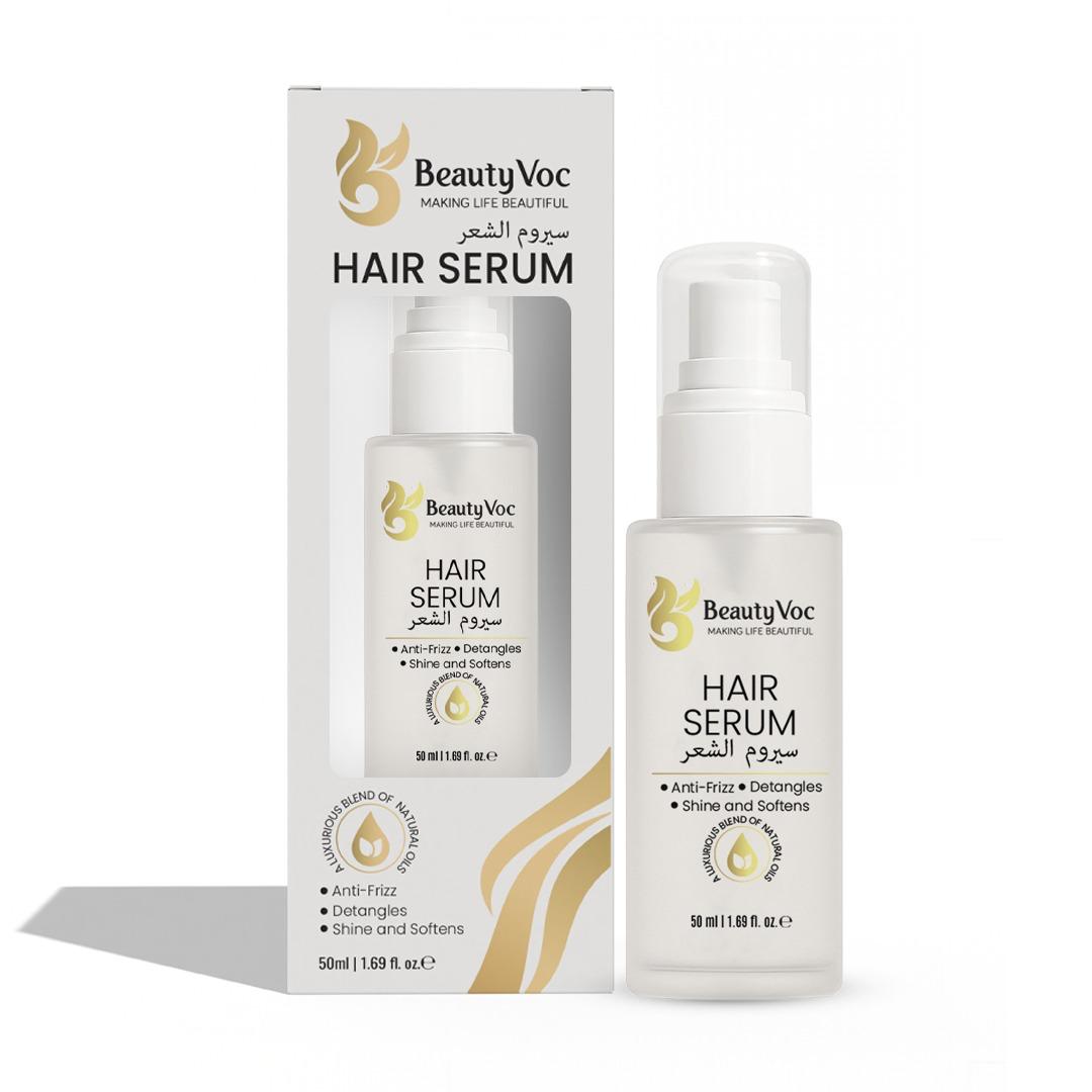 Hair Serum 50ml | Anti Frizz | Heat Protect Hair Serum | Detangles, Adds Shine & Softness | Promotes Hair Growth | Non-Greasy
