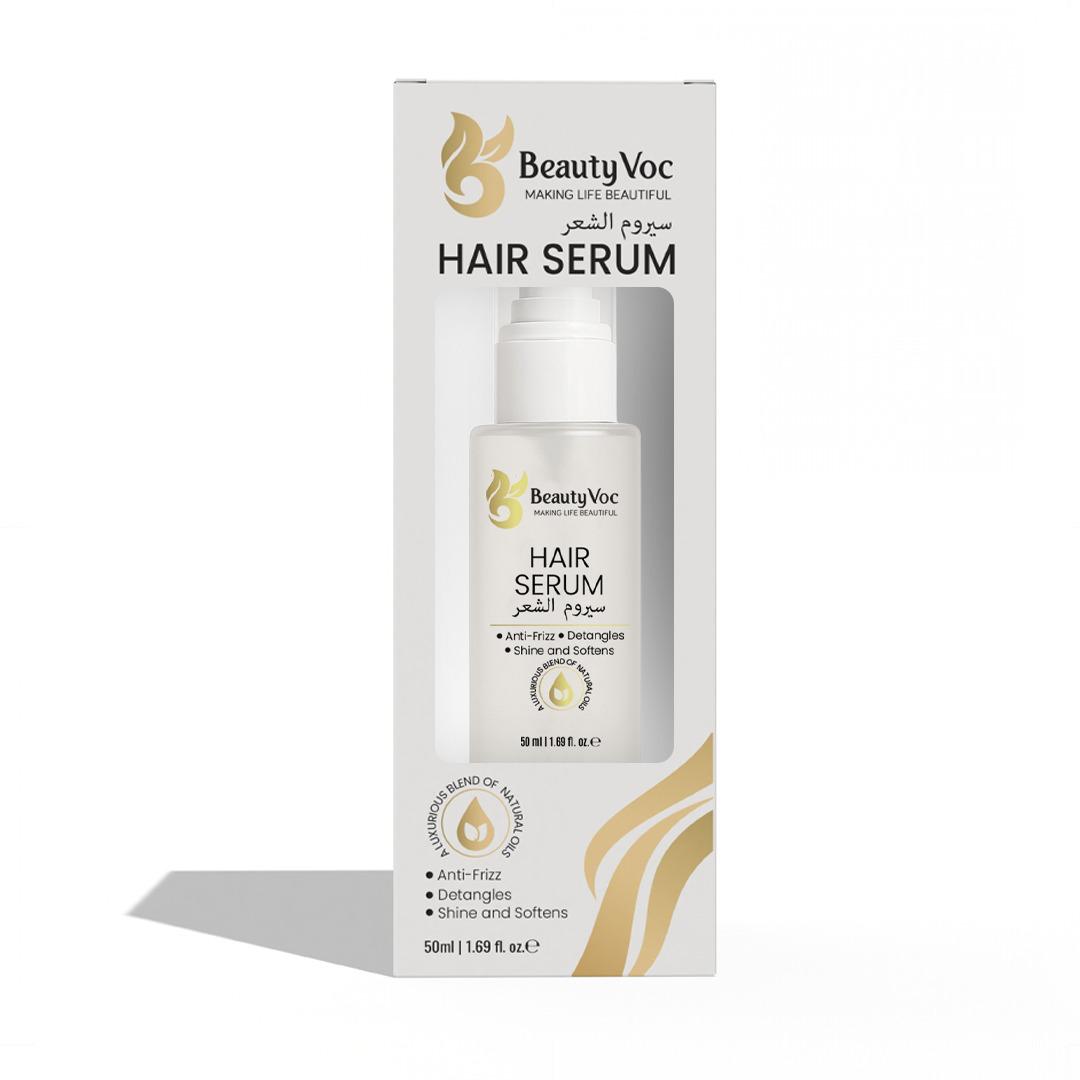 Hair Serum 50ml | Anti Frizz | Heat Protect Hair Serum | Detangles, Adds Shine & Softness | Promotes Hair Growth | Non-Greasy