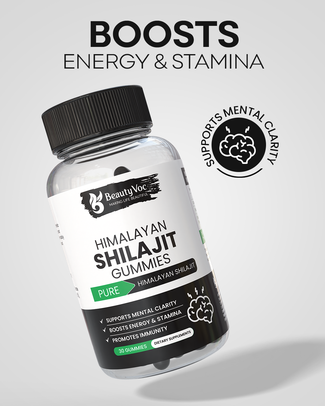Himalayan Shilajit Gummies – Energy, Vitality & Daily Wellness for Men & Women