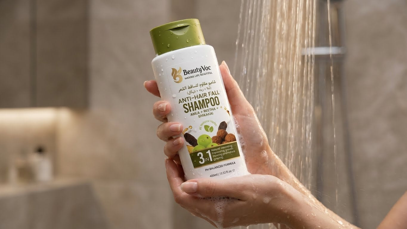 Anti Hair Fall Shampoo 400ml | With Amla, Reetha & Shikakai | Prevents Hair Fall & Premature Greying | Promotes Hair Growth | Herbal Hair Growth Shampoo