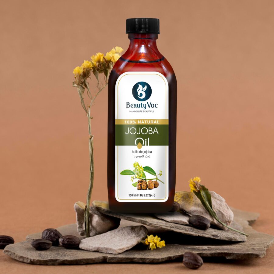 Jojoba Oil 150 ml Pure 100% Cold-Pressed - For Face, Hair, Skin & Nails | Non-Comedogenic & Fast Absorbing