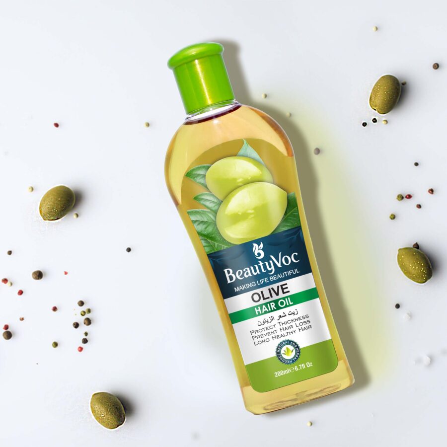 Olive Hair Oil 200 ml | Deep Nourishment, Hair Growth & Shine | Controls Hair Fall & Softens Dry, Frizzy Hair