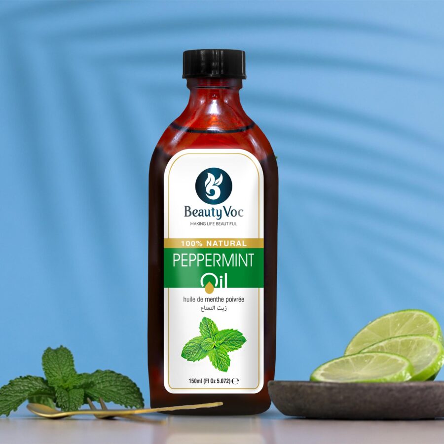 Pure Peppermint Oil 150 ml Undiluted 100% | For Hair, Skin & Aromatherapy | Refreshing & cooling essential oil