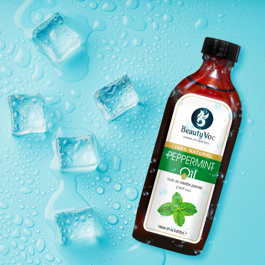 Pure Peppermint Oil 150 ml Undiluted 100% | For Hair, Skin & Aromatherapy | Refreshing & cooling essential oil