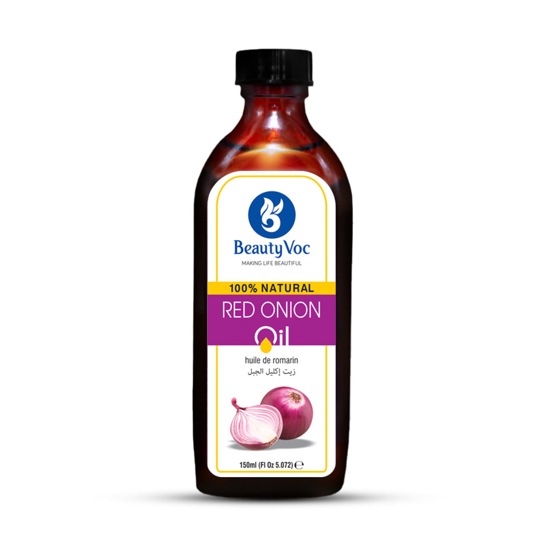 Pure Red Onion Oil 150 ml -  For Hair Growth, Hair Fall Control & Stronger Roots | Natural Scalp Nourishment