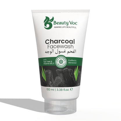 Charcoal Face Wash 100 ml | Deep Cleanse, Oil Control, Detox | For Men & Women