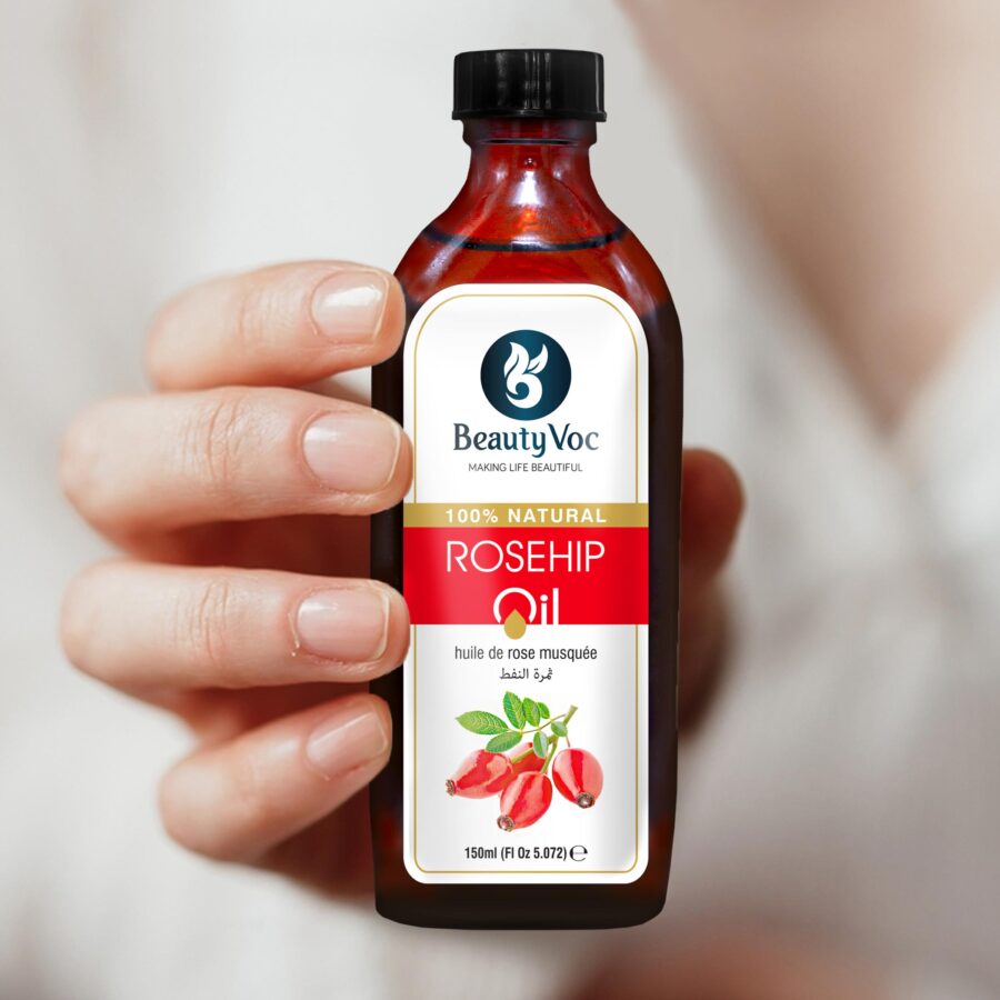 Pure Rosehip Oil 150 ml - Undiluted 100%  | For Skin & Hair | Skin Glow, Reduce Scars & Fine Lines, Repairs Damaged Hair Anti-Aging Benefits
