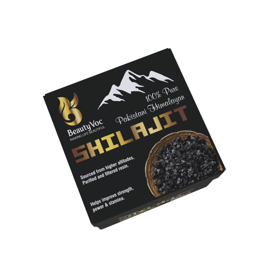 Beautyvoc Shilajit 30g – Pure Himalayan Resin with 73% Fulvic Acid | Boost Energy | Stamina & Wellness