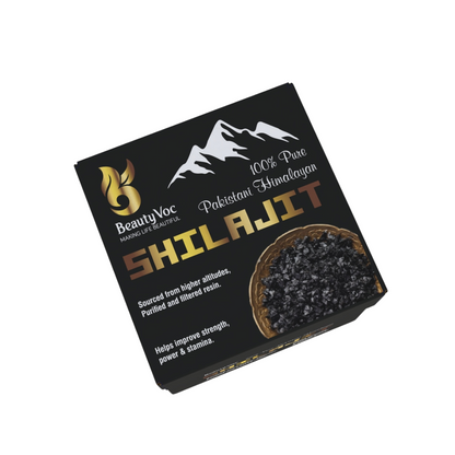 Beautyvoc Shilajit 30g – Pure Himalayan Resin with 73% Fulvic Acid | Boost Energy | Stamina & Wellness