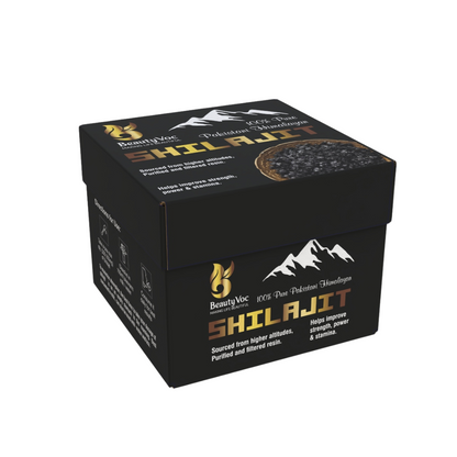 Beautyvoc Shilajit 30g – Pure Himalayan Resin with 73% Fulvic Acid | Boost Energy | Stamina & Wellness