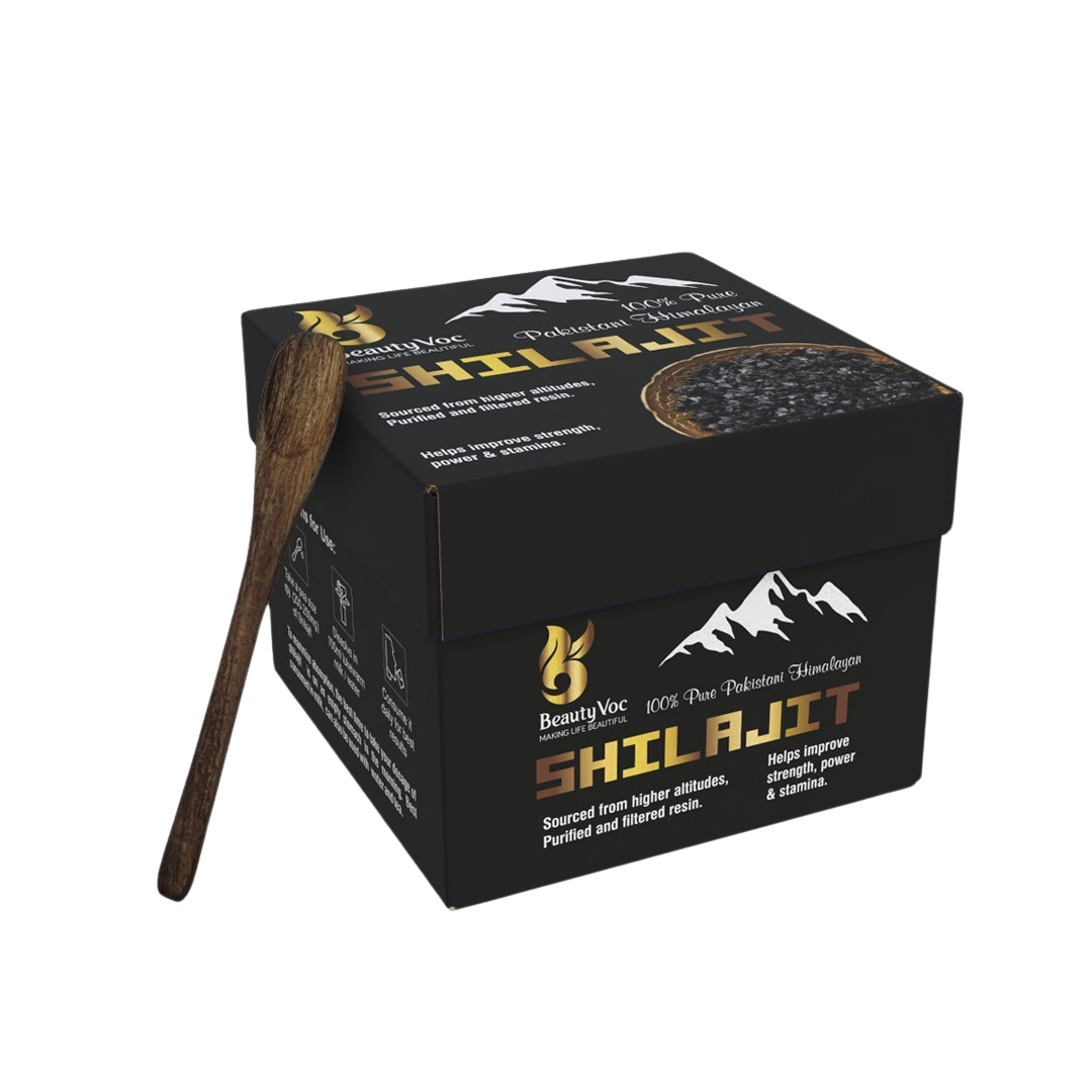 Beautyvoc Shilajit 30g – Pure Himalayan Resin with 73% Fulvic Acid | Boost Energy | Stamina & Wellness