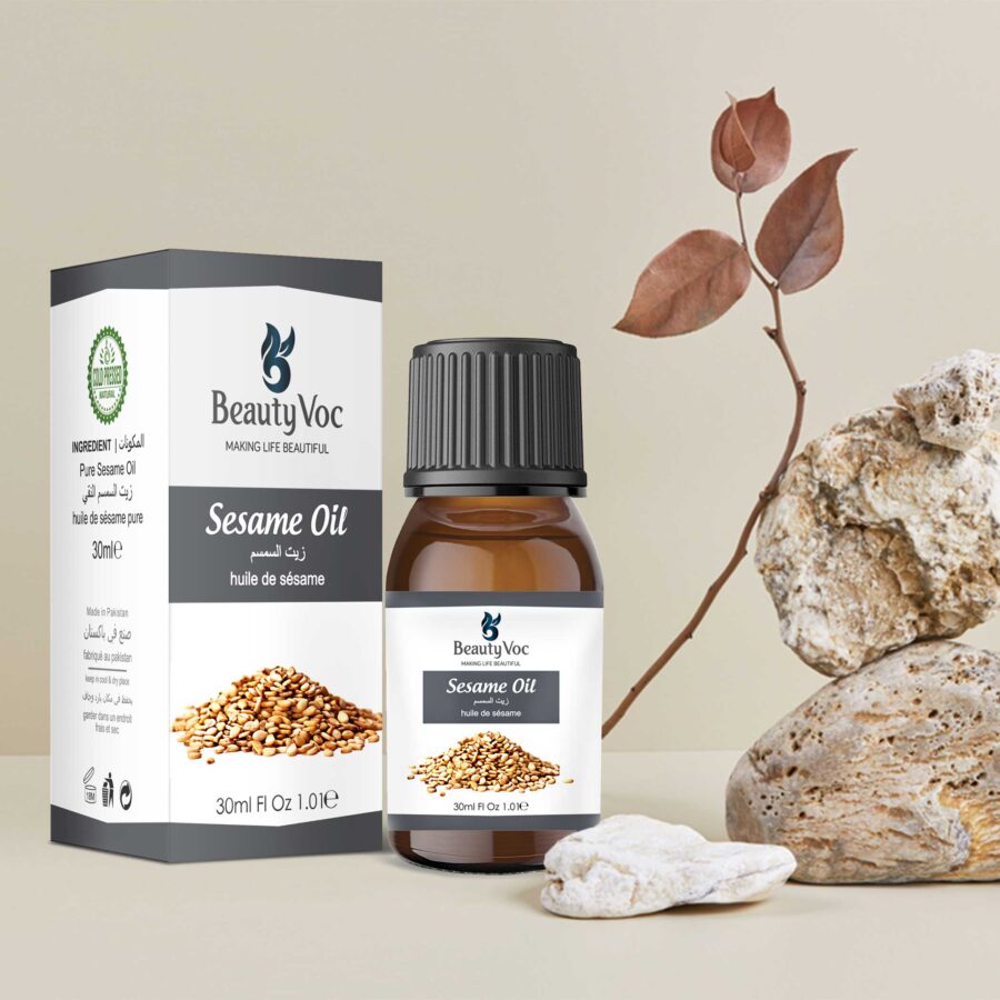 Pure Sesame Oil 30 ml | For Nourished Skin, Anti Aging, Reduce Wrinkles | Strong & Healthy Hair | Natural Healing