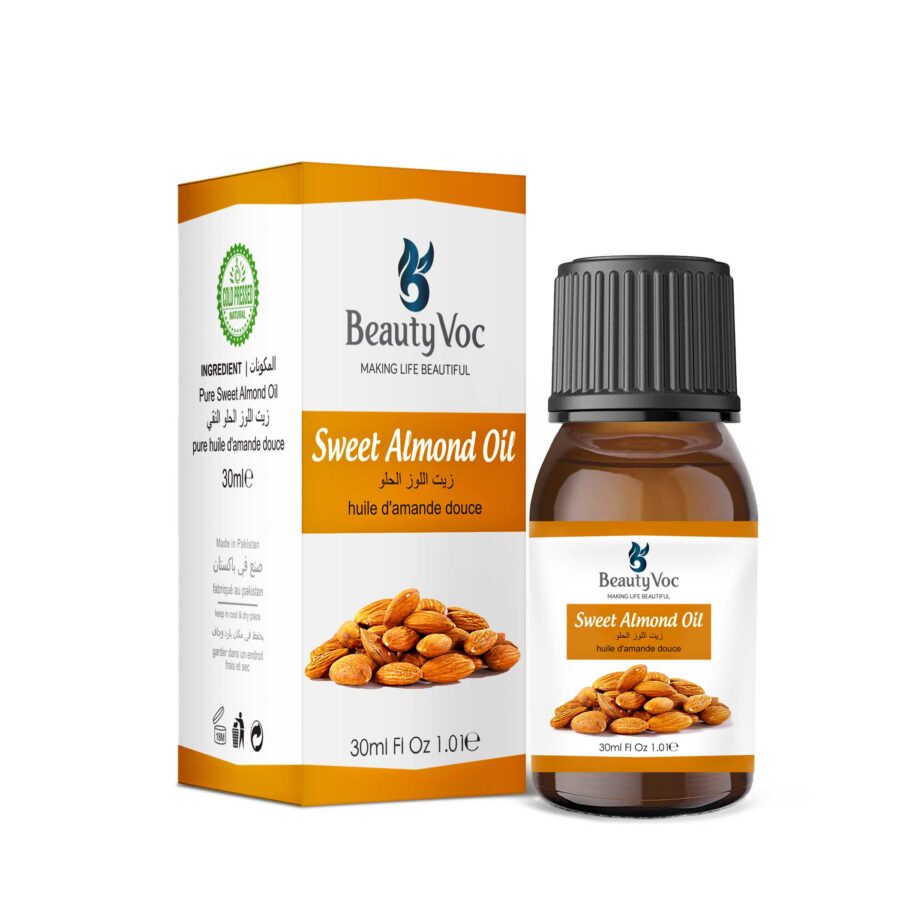 Sweet Almond Oil 30 ml – 100% Pure & Natural | Best for Skin & Hair Care