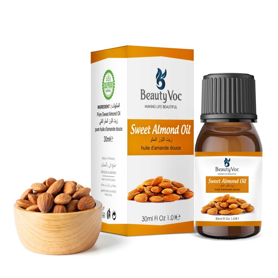 Sweet Almond Oil 30 ml – 100% Pure & Natural | Best for Skin & Hair Care