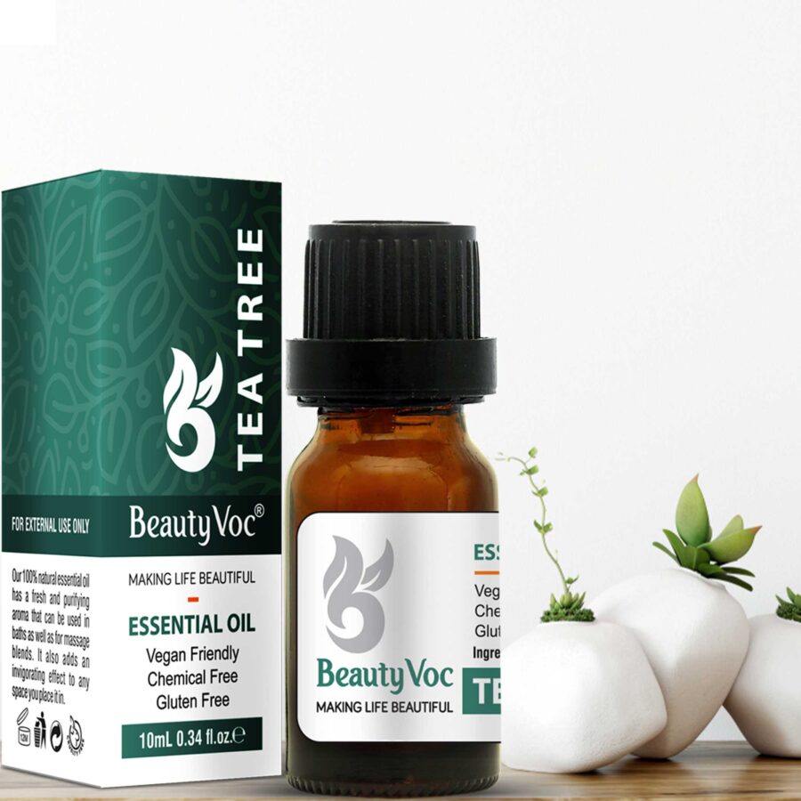 Pure Tea Tree Oil 10 ml | Undiluted Essential Oil for Hair, Skin & Aromatherapy