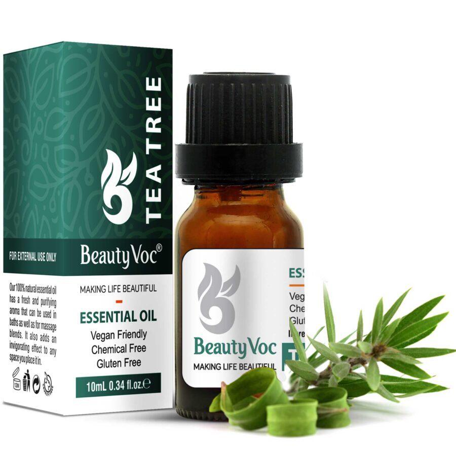 Pure Tea Tree Oil 10 ml | Undiluted Essential Oil for Hair, Skin & Aromatherapy