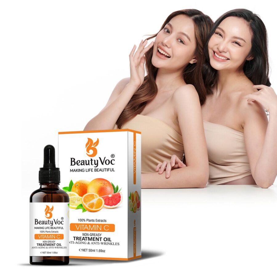 Vitamin C Treatment Oil 50 ml - Non greasy | Best for Face & Skin | Anti aging | Brightens Skin