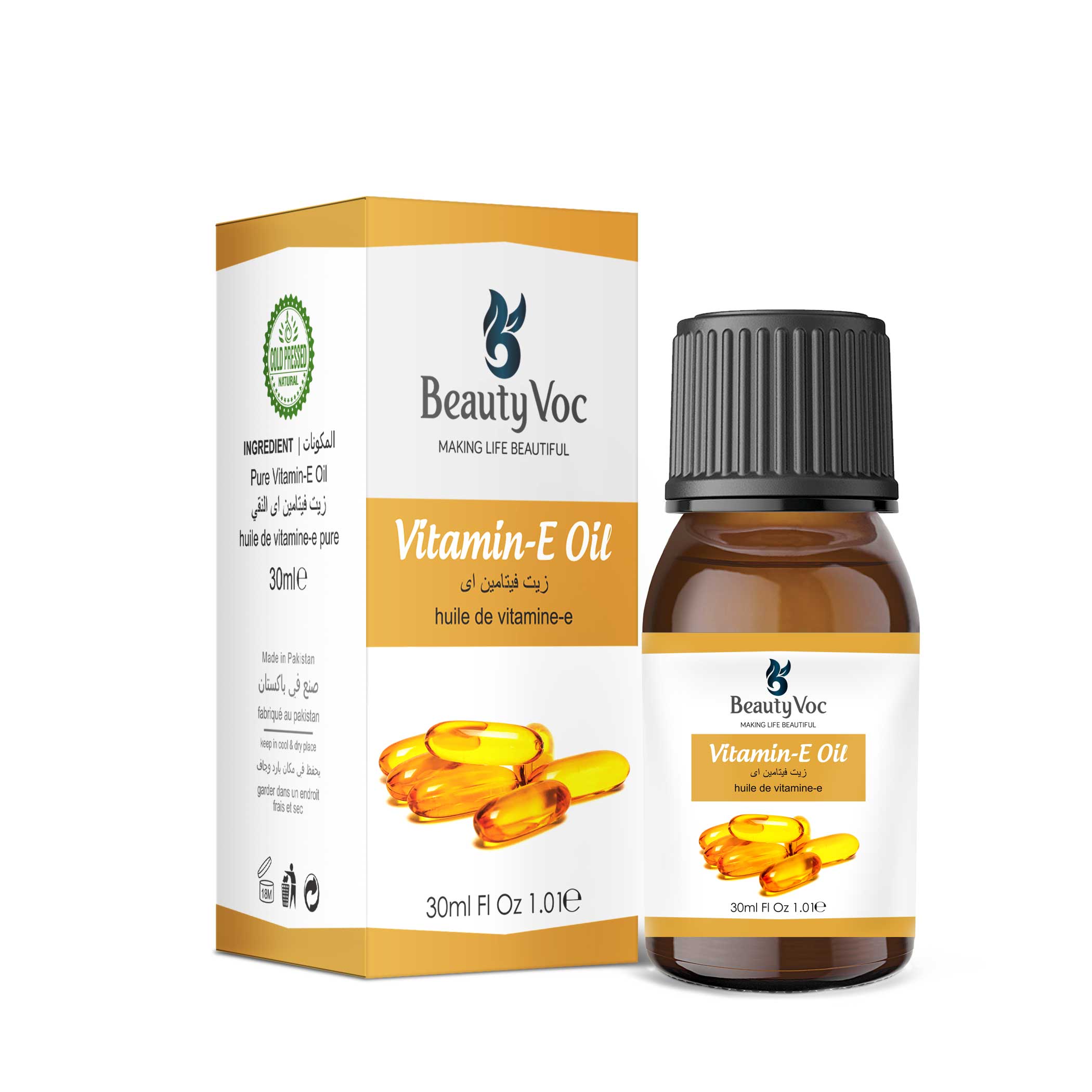 Vitamin E Oil 30 ml – 100% Pure & Natural | For Skin & Hair Care