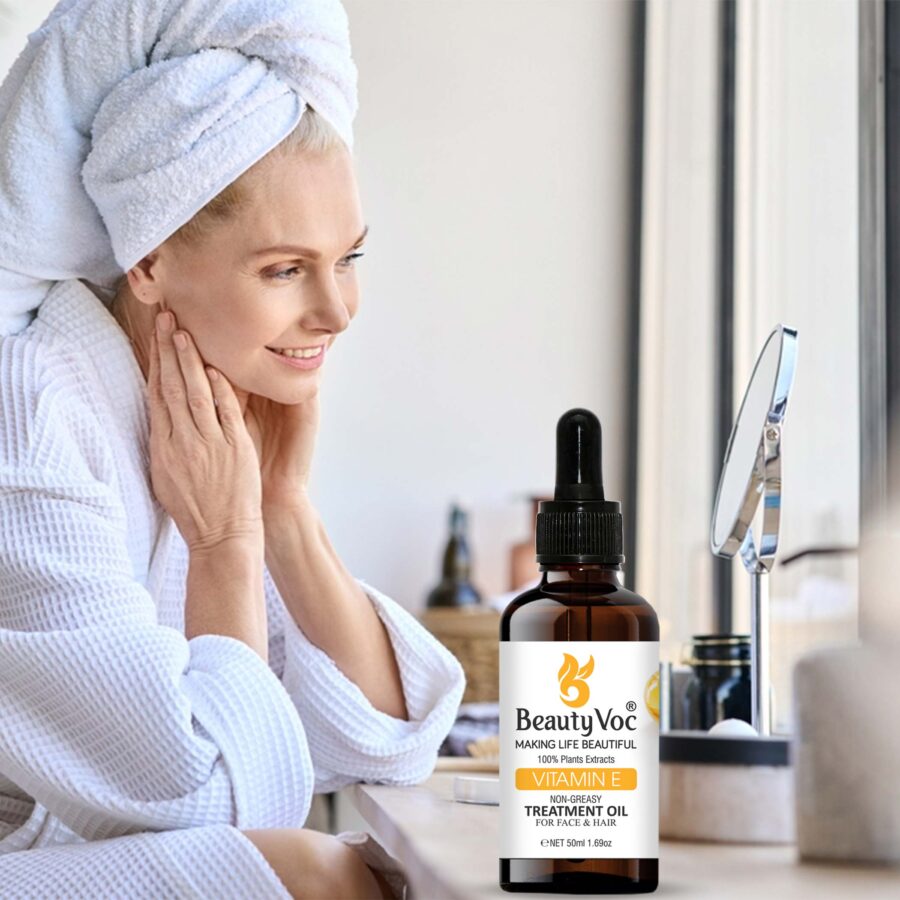 Vitamin E Treatment Oil 50 ml | Non-Greasy | Cold-Pressed Oil for Hair Repair, Skin Nourishment & Anti-Aging Care