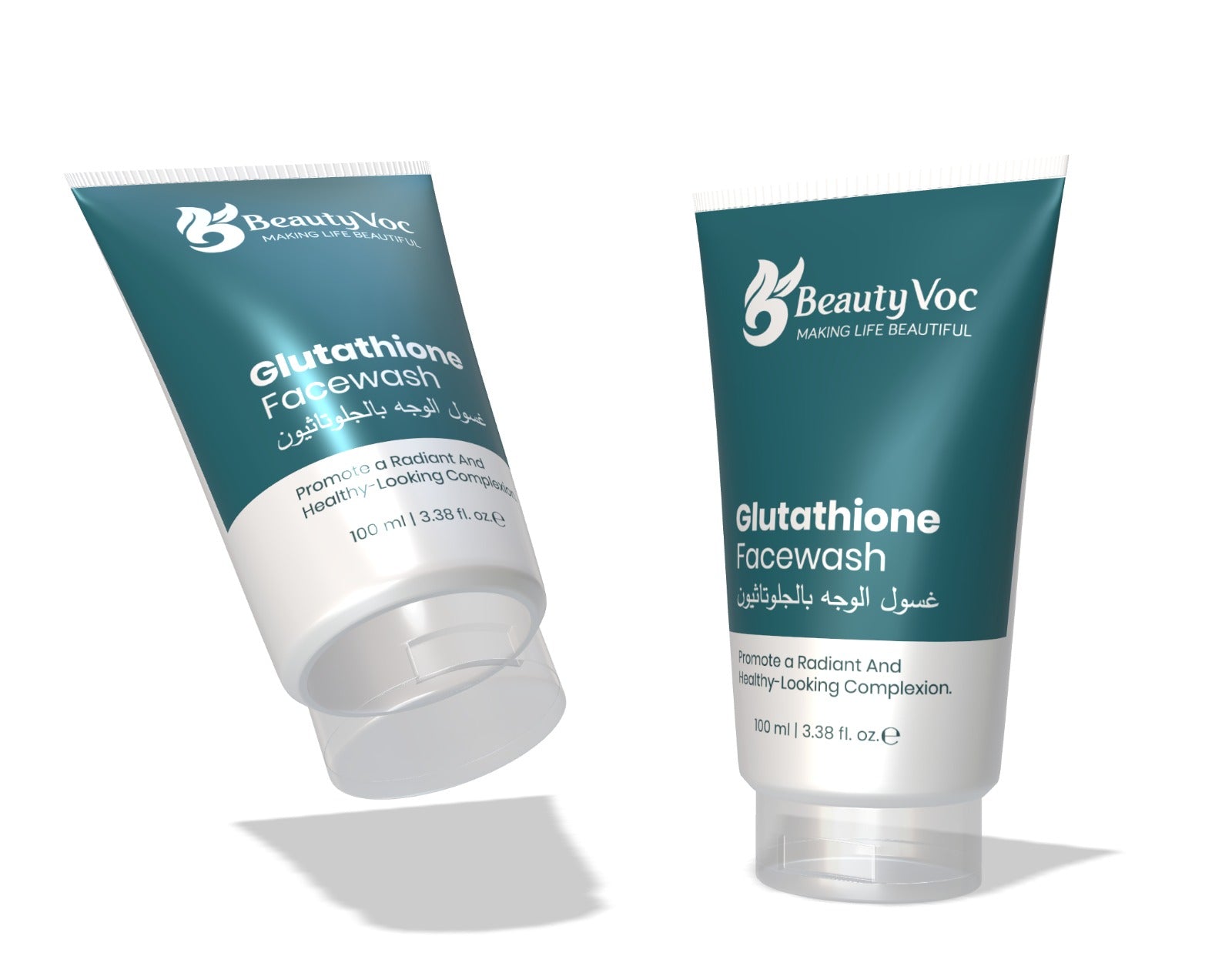 Glutathione Facewash 100 ml - Brightening Facial Cleanser, Skin whiten BeautyVoc Glutathione Facewash 100 ml - Brightening Facial Cleanser, Skin whiten BeautyVoc