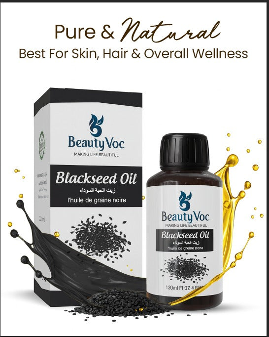 Black Seed Oil 120 ml - 100% Pure & Natural | Edible Oil | Best For Skin, Hair & Overall Wellness