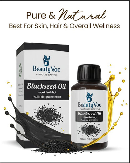 Black Seed Oil 120 ml - 100% Pure & Natural | Edible Oil | Best For Skin, Hair & Overall Wellness