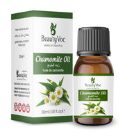 BeautyVoc Chamomile Oil 30ml | 100% Pure Cold Pressed | Stress, Anxiety & Insomnia Relief | Soothes Skin Disorders | Hair & Skin Care