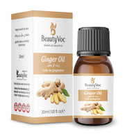 BeautyVoc Ginger Oil 30ml | 100% Pure Cold Pressed | Anti Inflammatory, Antioxidant & Antiseptic| Digestion, Pain & Respiratory Support | Mood Booster