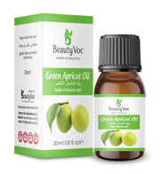 BeautyVoc Green Apricot Oil 30ml | 100% Pure Cold Pressed Oil | Supports Digestion and Metabolism | Brightens Complexion, Strengthen Hair| Anti Aging, Hydrating & Lightweight