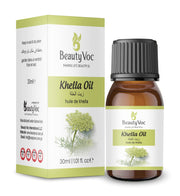 BeautyVoc Khella Oil 30ml | 100% Pure Cold Pressed | Natural Bronchodilator & Muscle Relaxant | Reduces Skin Irritation, Balances Complexion & Moisturizes Hair