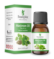 BeautyVoc Marjoram Essential Oil 30ml | 100% Pure Cold Pressed | Pain Relief, Stress Reduction & Muscle Relaxation Oil