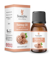 BeautyVoc Nutmeg Oil 30ml |100% Pure Cold Pressed| Pain Relief, Digestive Support, Skin & Hair Care & Stress Relief Oil