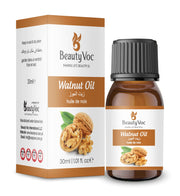 BeautyVoc Walnut Oil 30ml | 100% Pure Cold Pressed | Heart Health & Brain Health, Skin Hydration & Hair Nourishment Oil