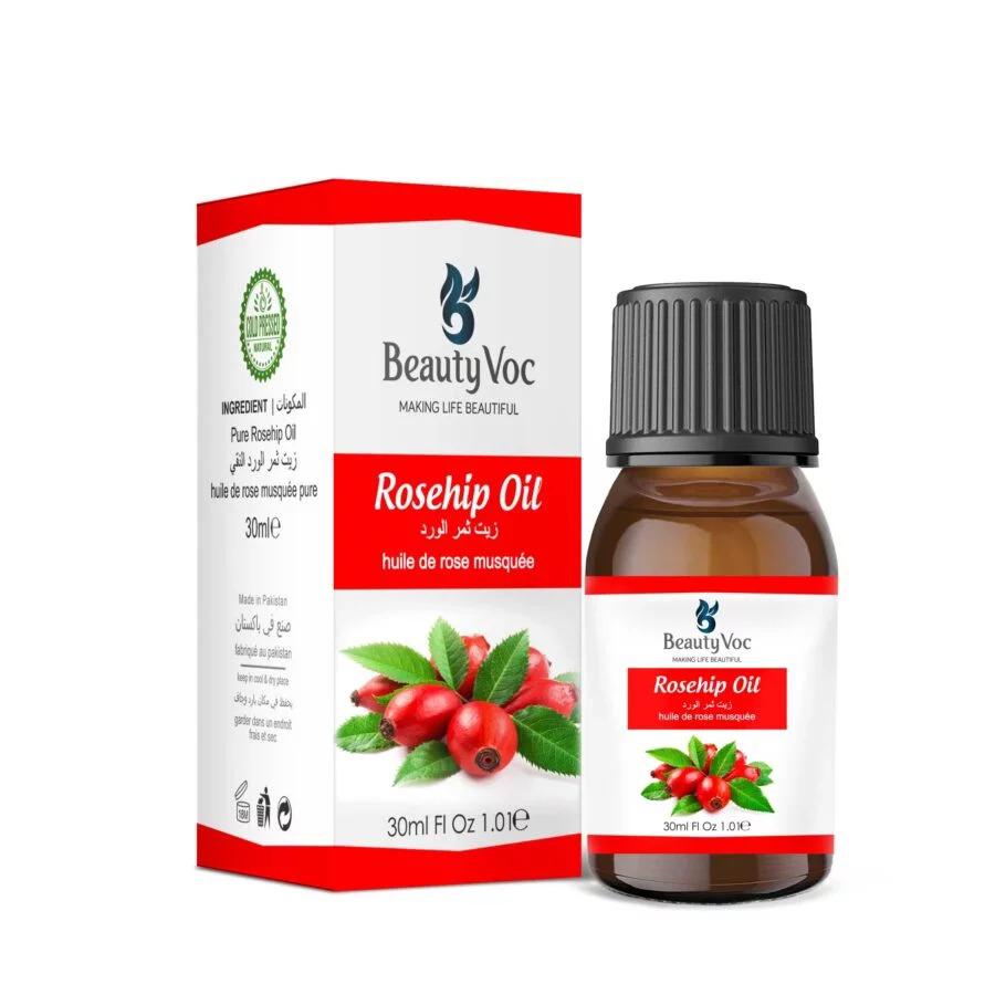 Pure Rosehip Oil 30 ml - Undiluted 100% | For Skin & Hair | Skin Glow, Reduce Scars & Fine Lines, Repairs Damaged Hair Anti-Aging Benefits